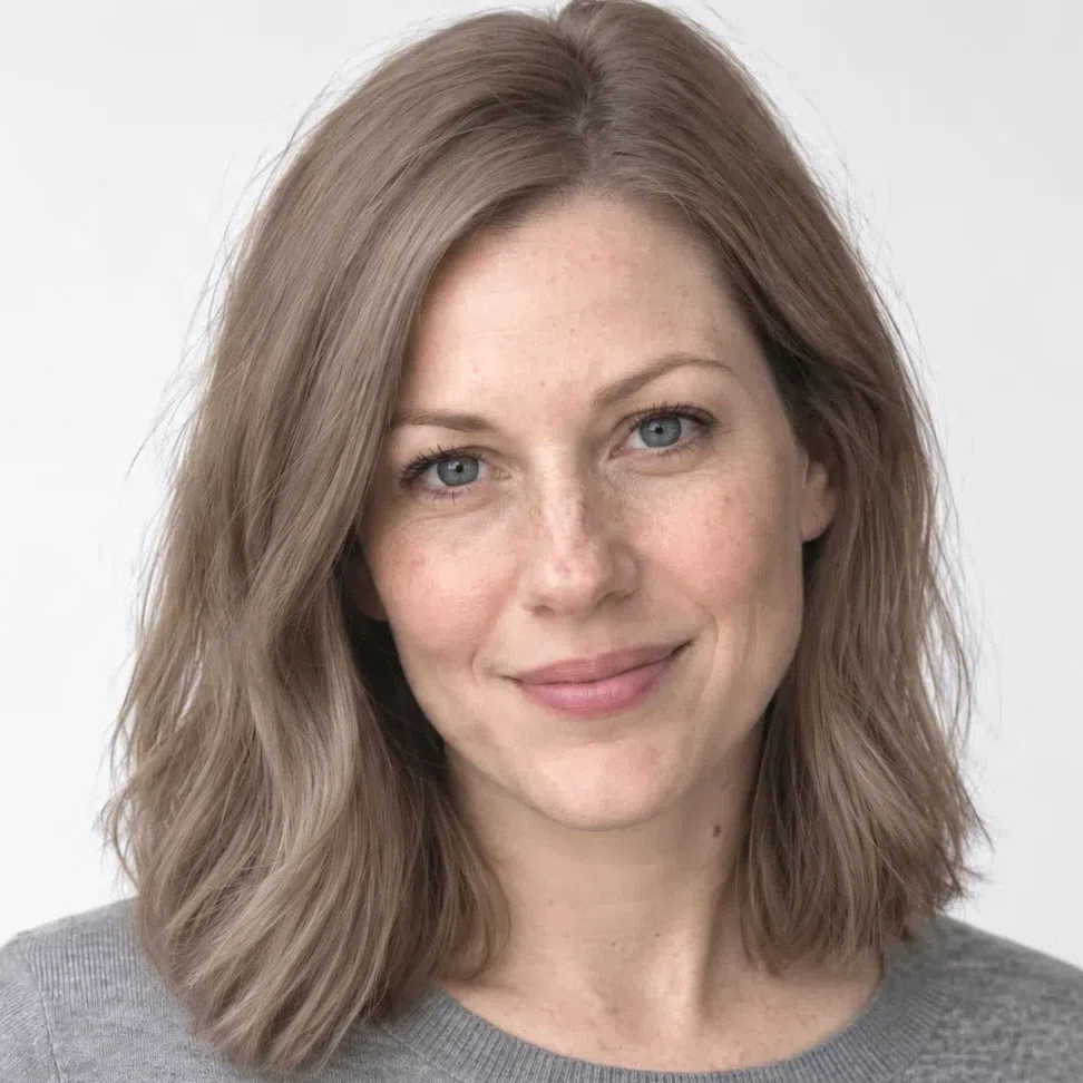 Ash light brown applied as one flat uniform block from root to tip