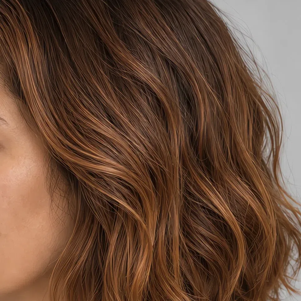 Copper balayage for Soft Autumn hair