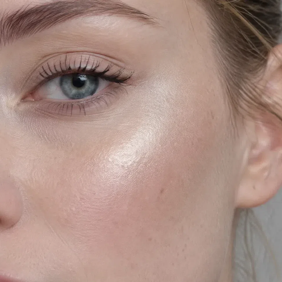 A fair Bright Winter with a fine icy champagne glow along the cheekbone
