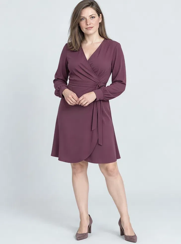 Mulberry wrap dress, Cool Summer capsule wardrobe, Fair complexion