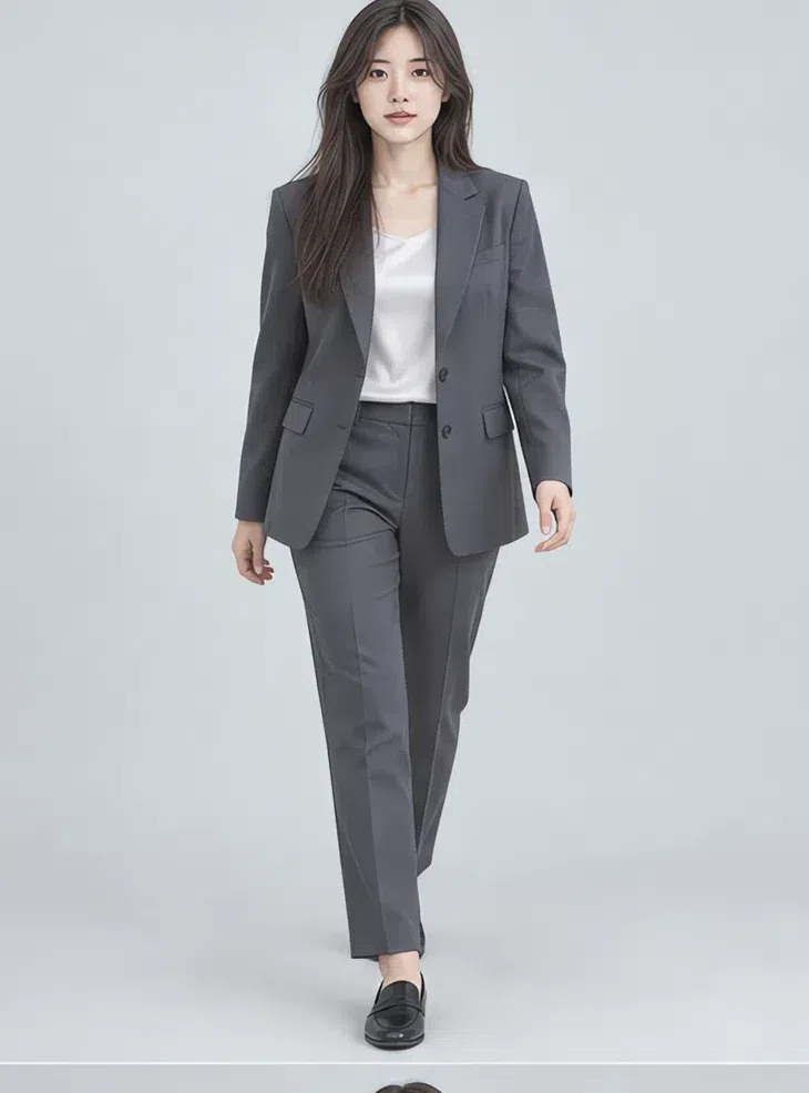 Gunmetal blazer, Cool Summer capsule wardrobe, Medium complexion