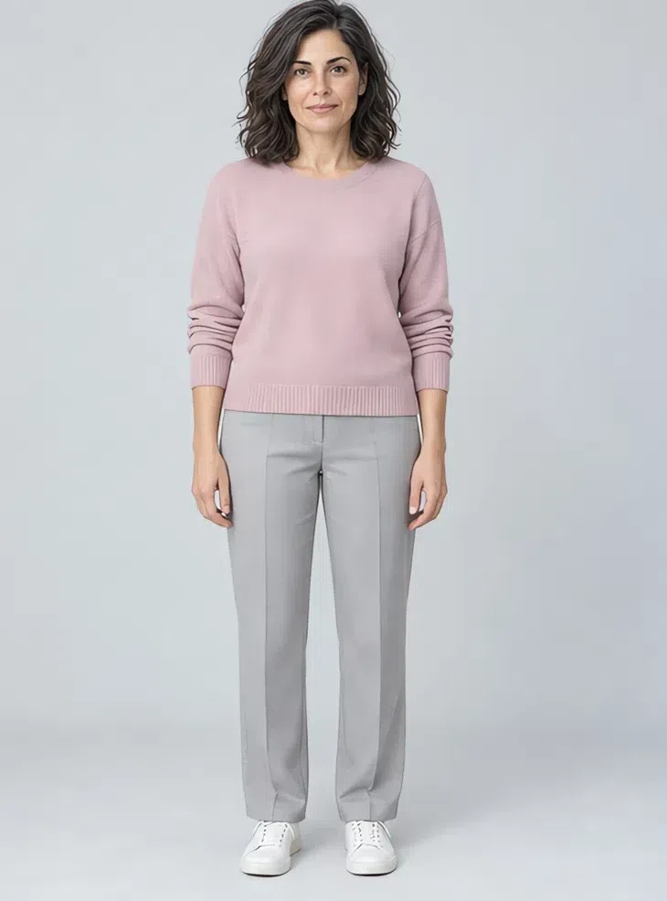 Rose quartz cashmere sweater, Cool Summer capsule wardrobe, Light complexion