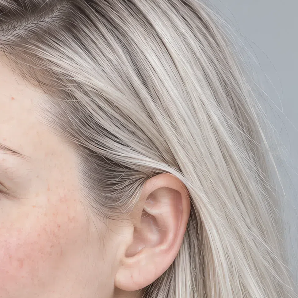 Platinum blonde hair color for Cool Summer