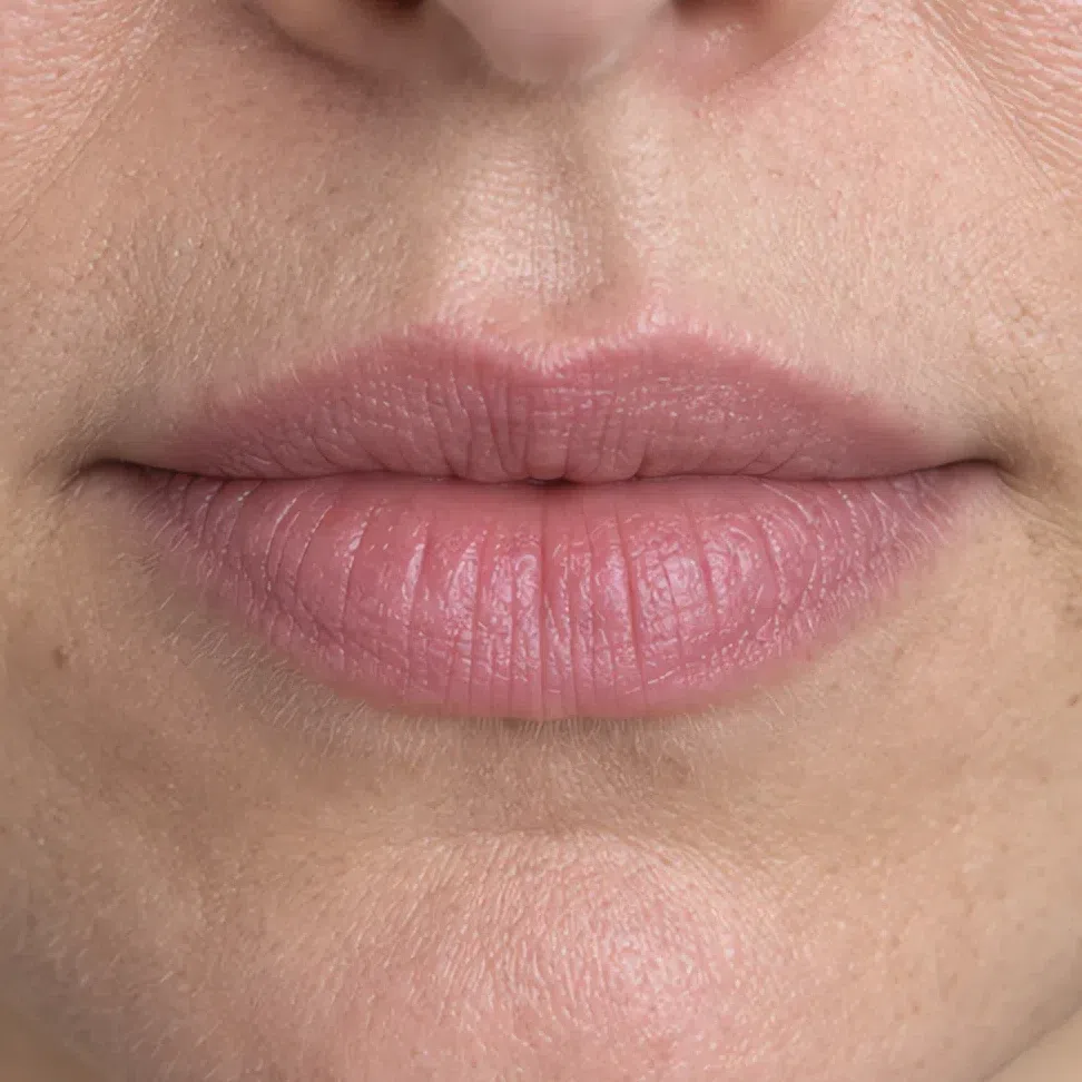 Cool Summer daytime lip on a light complexion