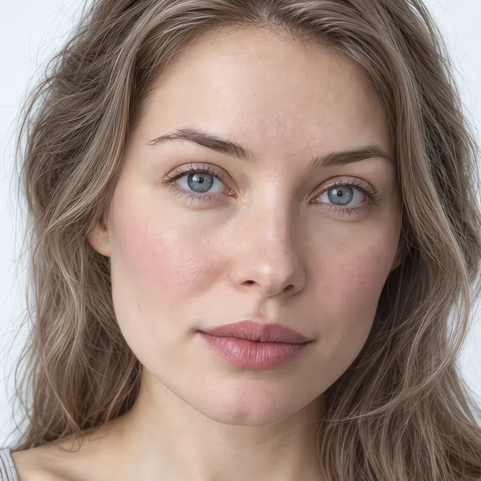 Five minutes Cool Summer makeup on fair skin - cool pink blush and pink nude