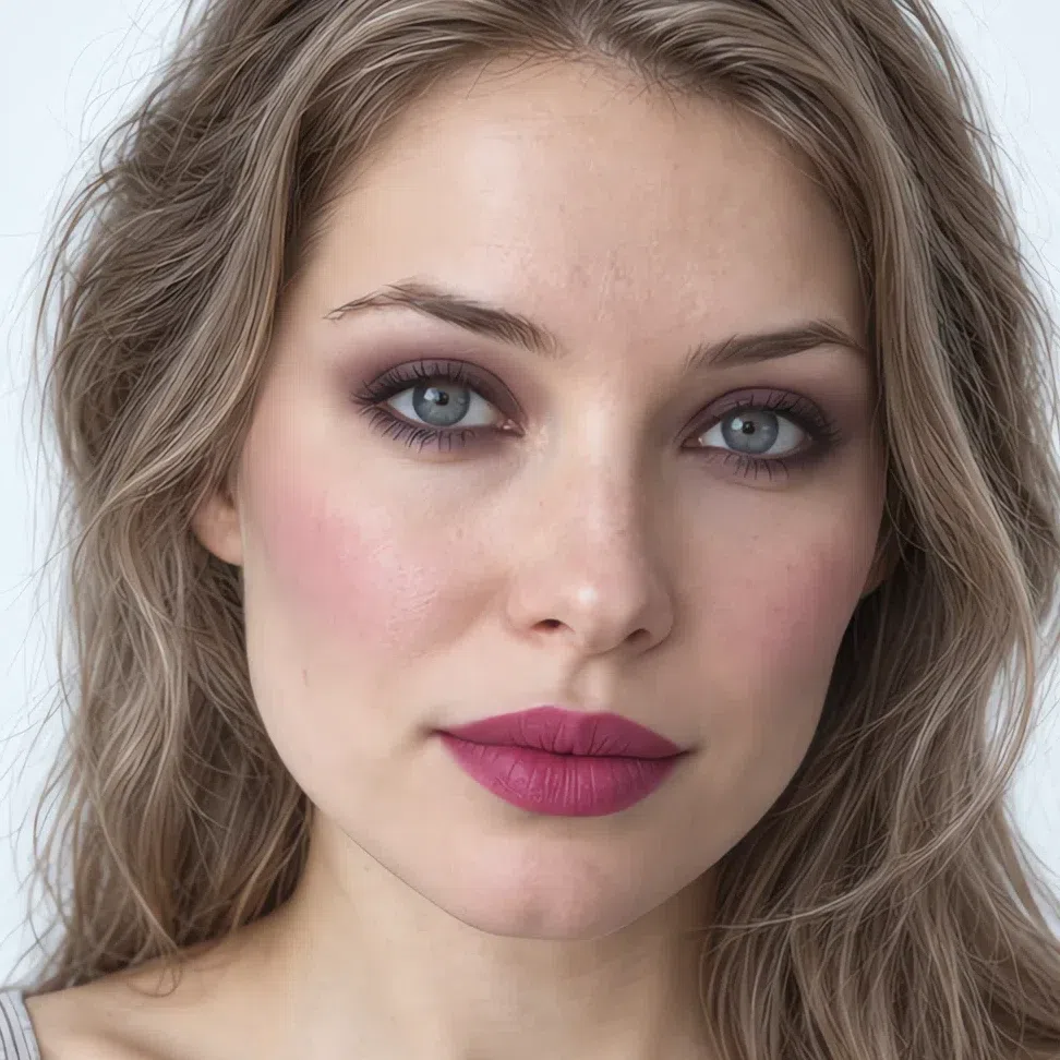 Wedding Cool Summer makeup on fair skin - berry flush and matte fuchsia