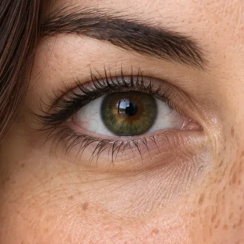 A dark moss-green Deep Autumn iris, earthy rather than emerald