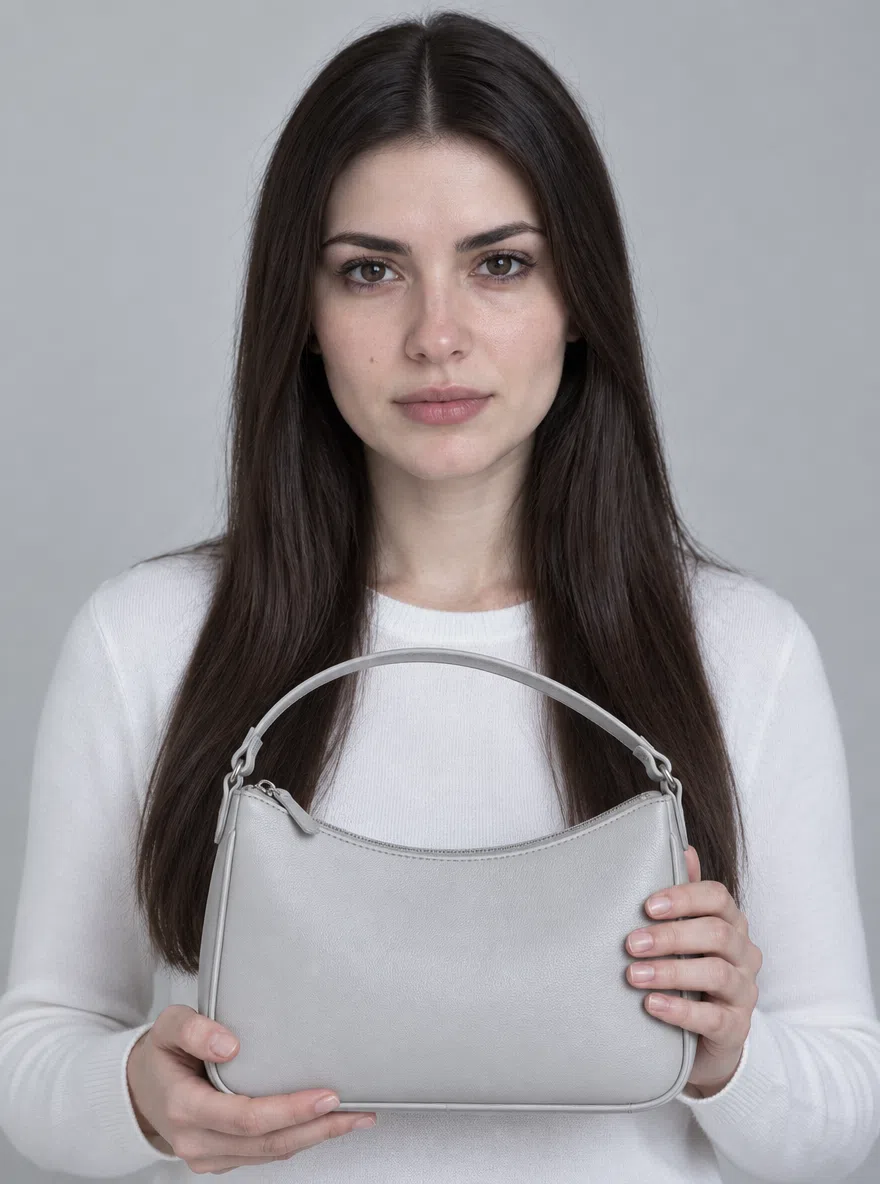 Bag recolored in Deep Winter shades over a neutral knit
