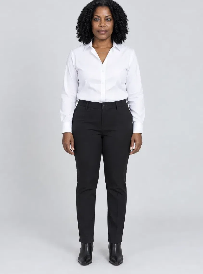 Optic white cotton shirt, Deep Winter capsule wardrobe, Deep complexion