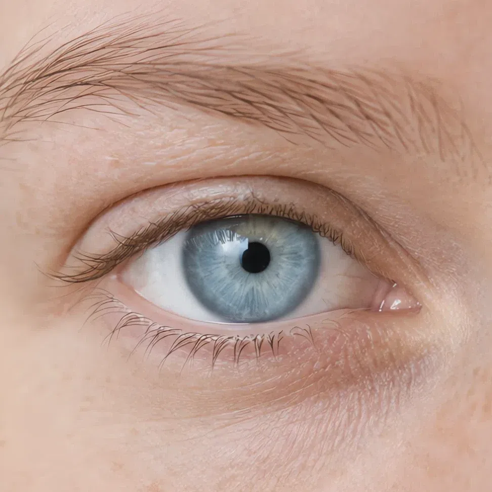 Pale watery blue Light Summer eye