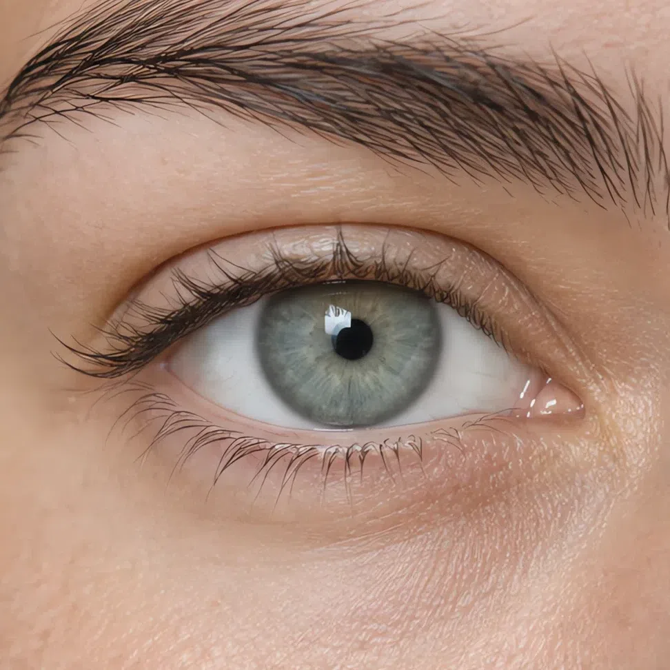 Soft gray-green Light Summer eye