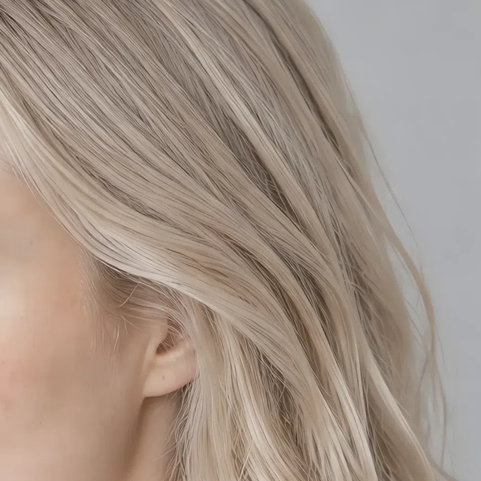 Light ash blonde Light Summer hair at level 9