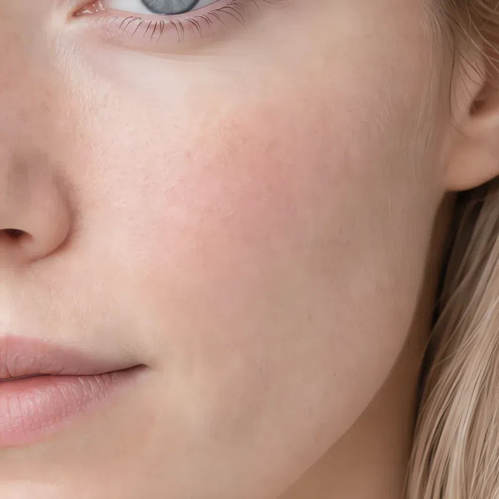 Cool pink undertone on very fair Light Summer skin