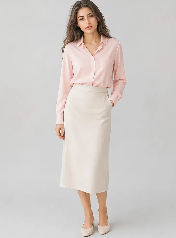 Peony silk blouse, Light Summer capsule wardrobe, Medium complexion