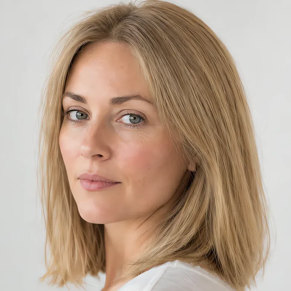 Level 8 natural hair color, an 8.0, on a Light Summer woman