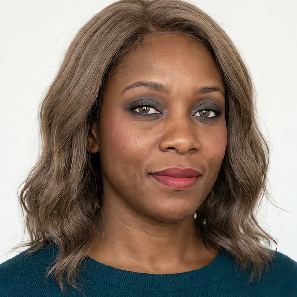Wedding Light Summer makeup on a deep complexion