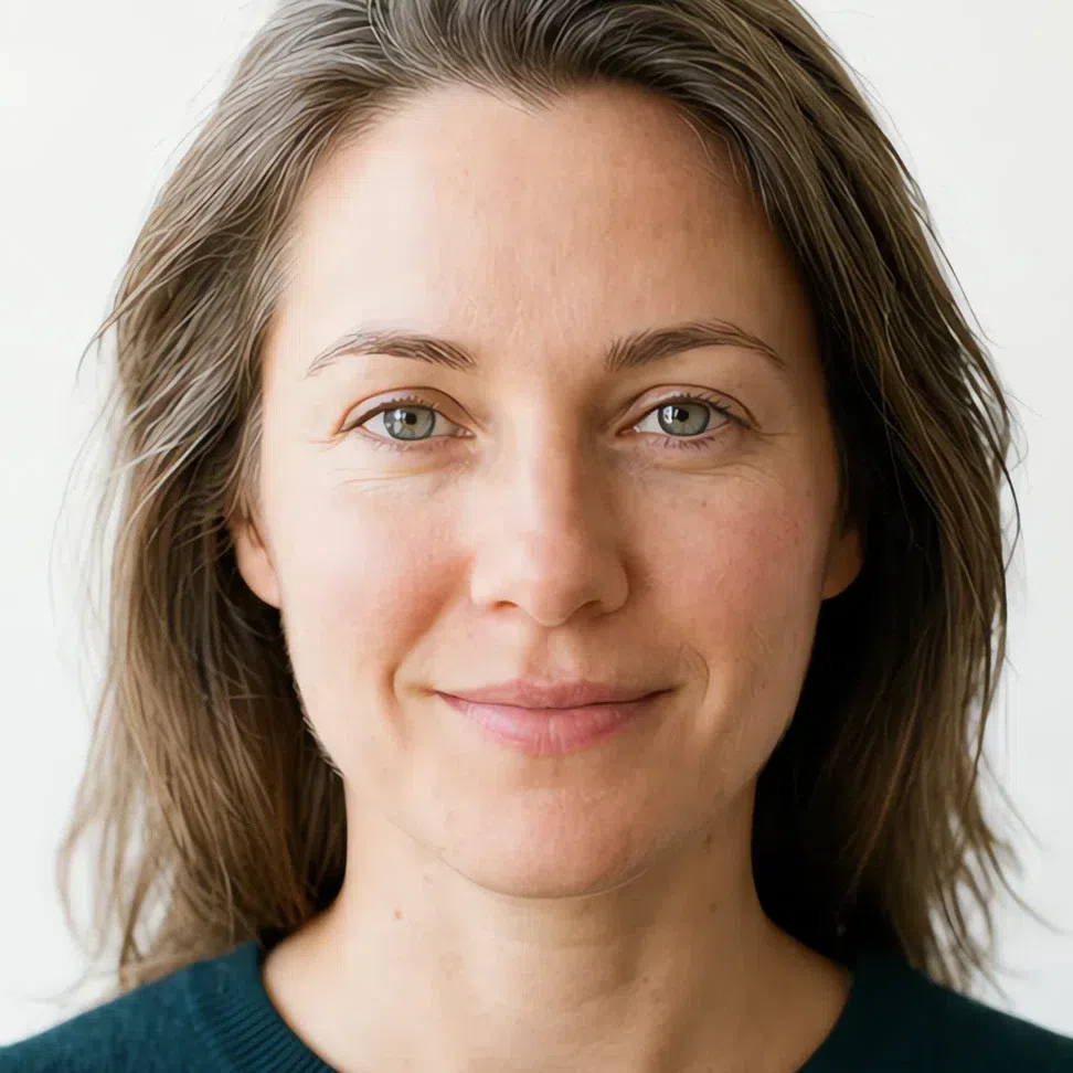 A Light Summer face wearing five minutes of makeup: sheer base, cream blush and tinted balm