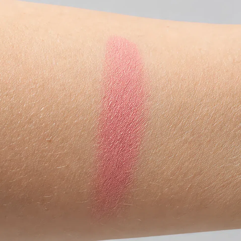 The same swatch under bright flat studio light, looking cleaner and lighter than it is