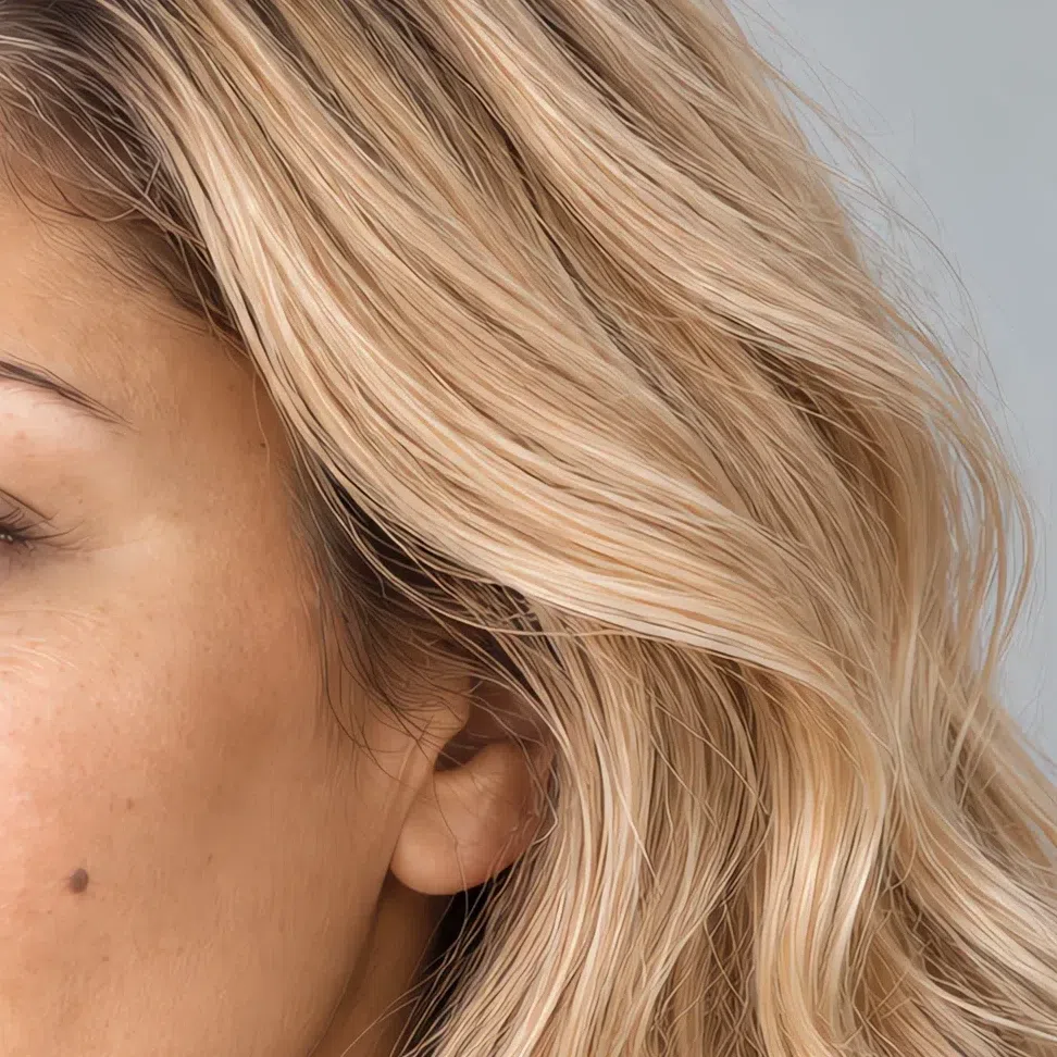 Champagne blonde hair color for Light Spring, level 10