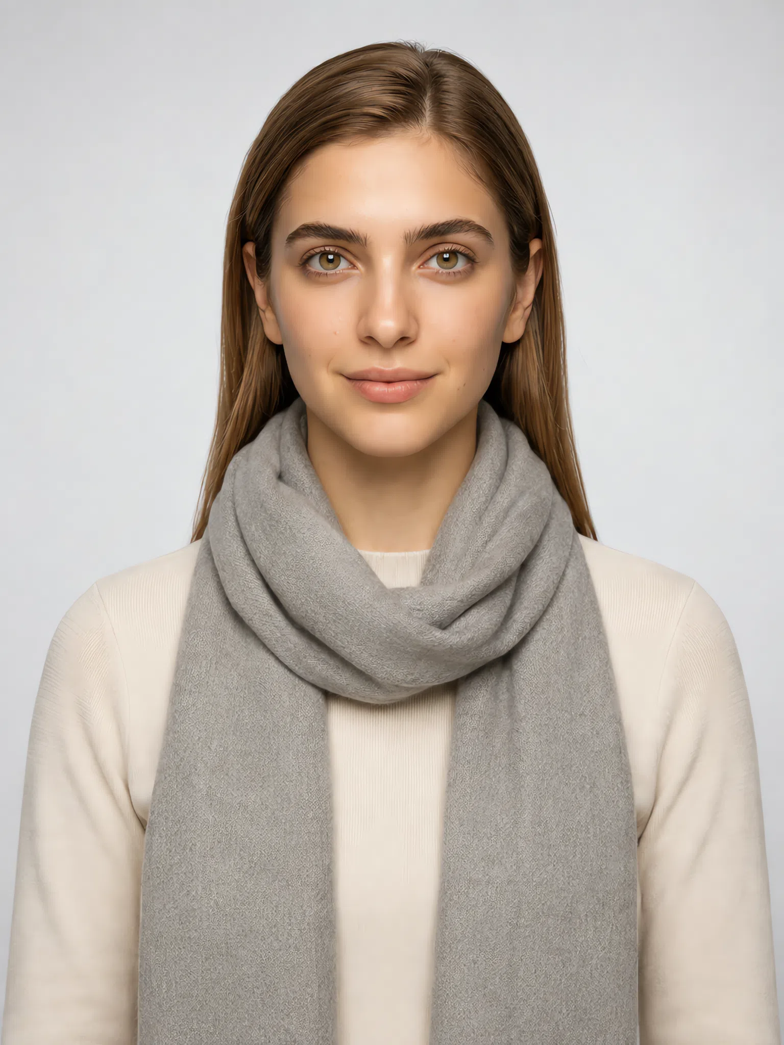 Accent shade shown on a scarf in Cinnamon