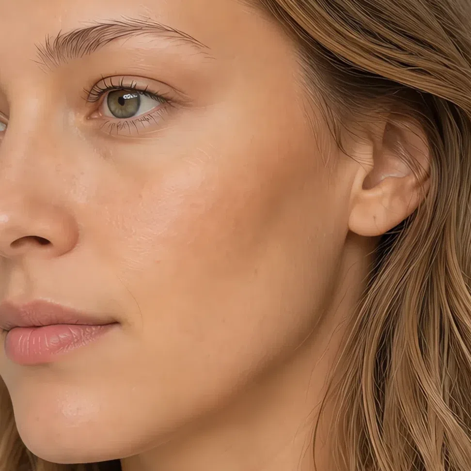 Golden-brown bronzer pitched for fair ivory-beige skin, Soft Autumn