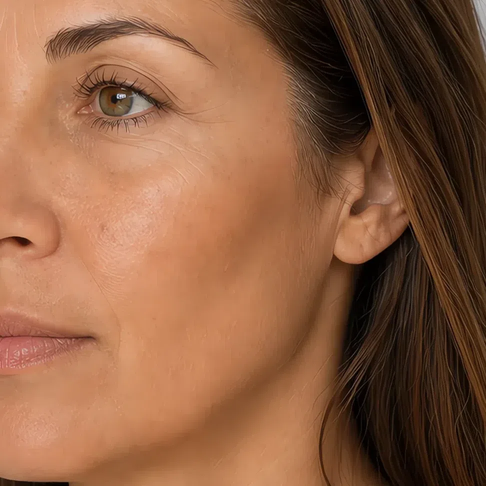 Golden-brown bronzer pitched for light olive skin, Soft Autumn