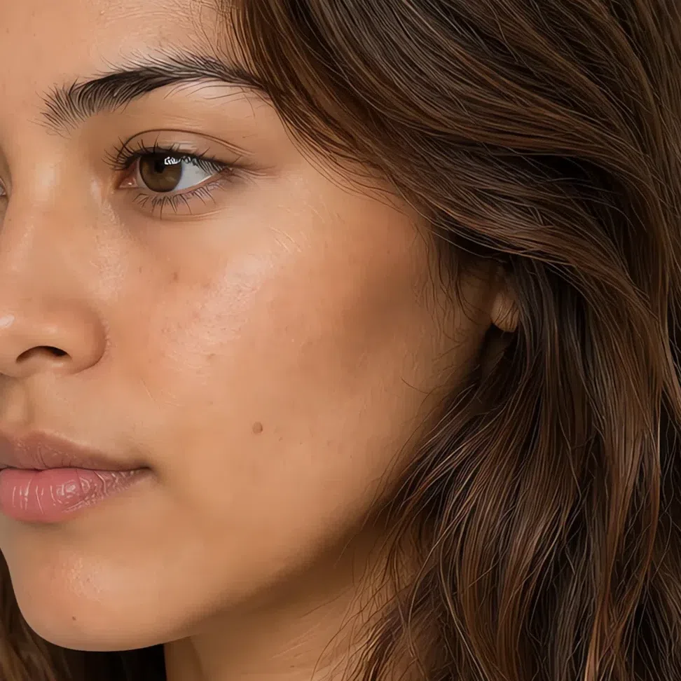 Golden-brown bronzer pitched for medium peach-beige skin, Soft Autumn