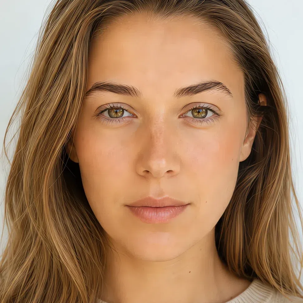 Five minutes Soft Autumn makeup on a light complexion