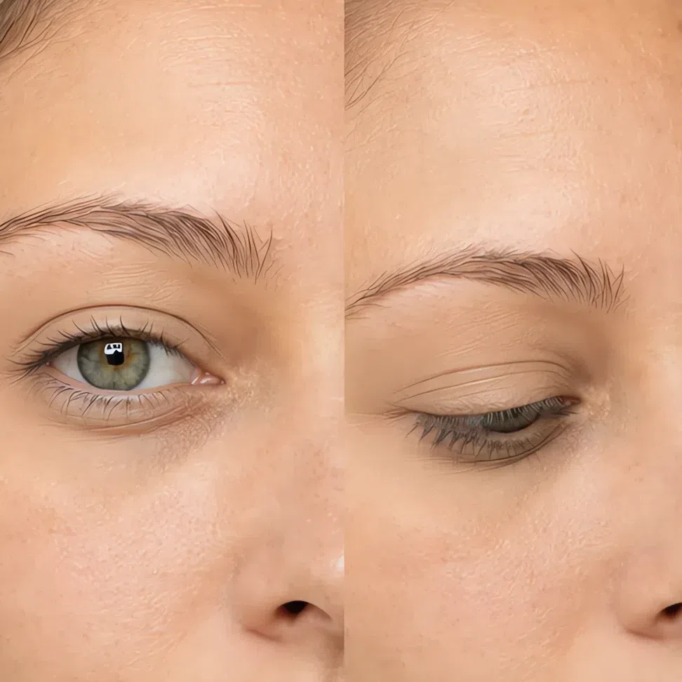 Oat everyday eyeshadow on fair ivory-beige skin, Soft Autumn