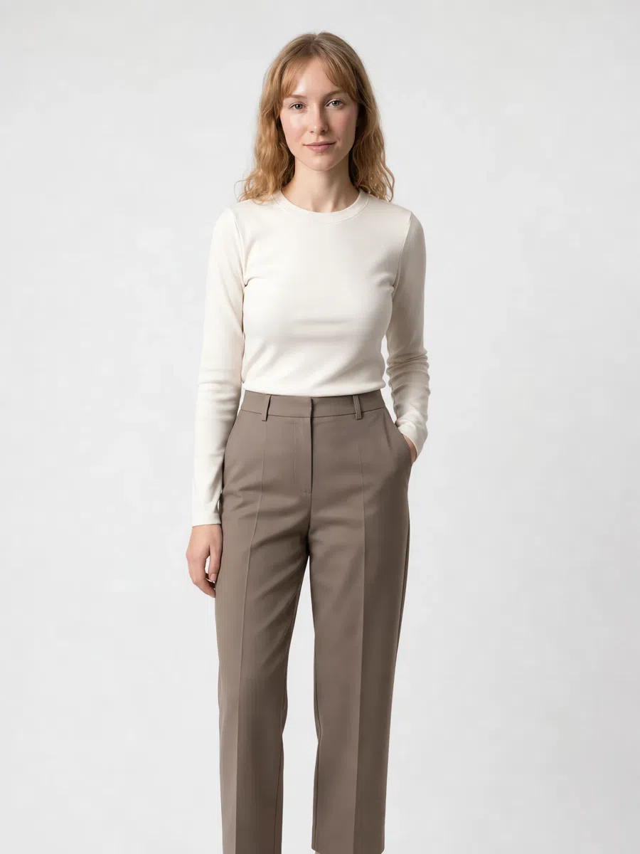 Soft Summer taupe trousers, Fair complexion