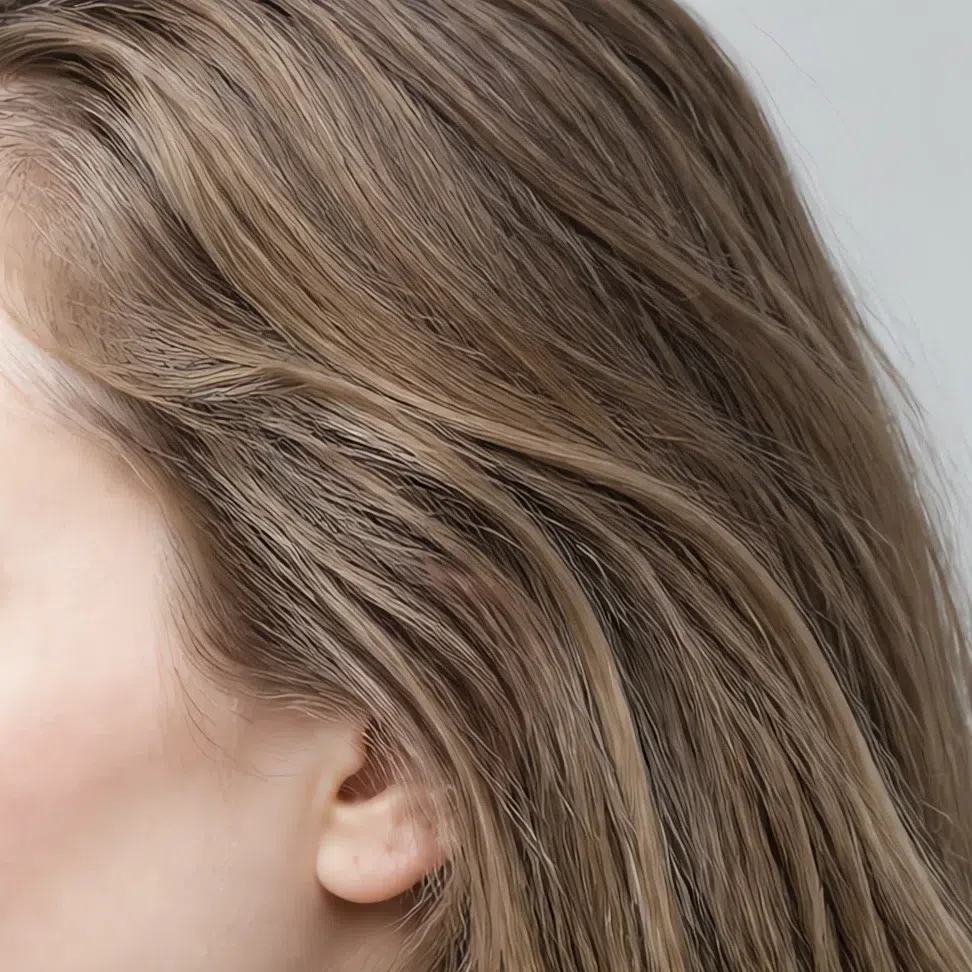 Natural dark ash blonde hair, Soft Summer