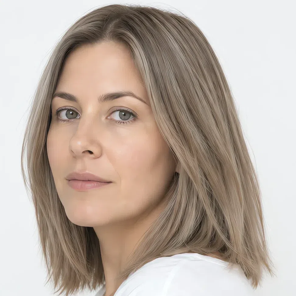 Ash blonde placed multi-tonally
