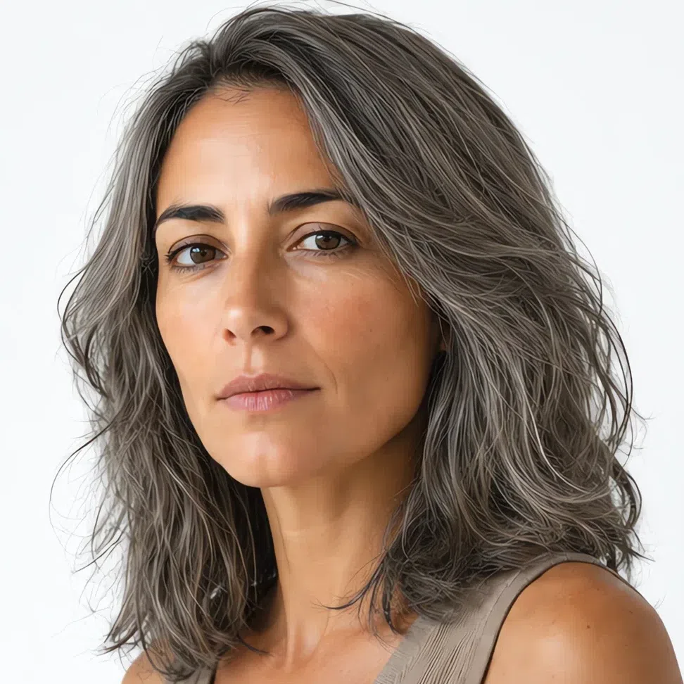 Cool ash level 6 hair on the day of the appointment