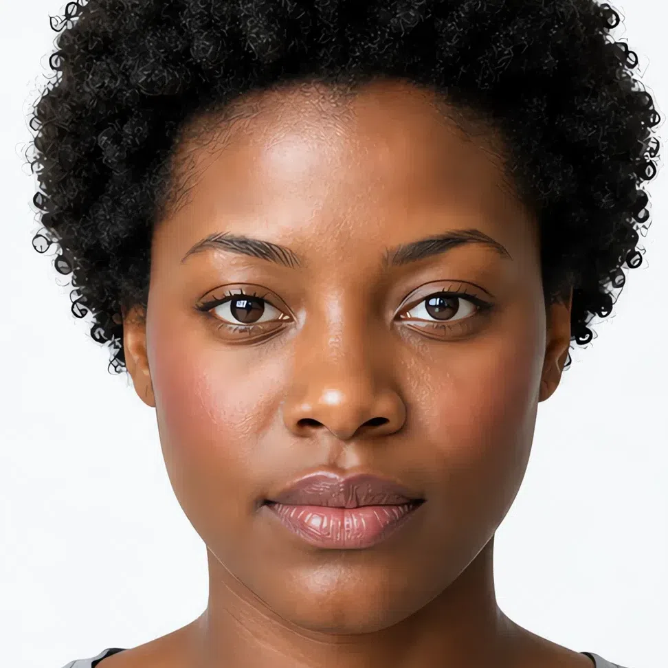Five minutes Soft Summer makeup on a deep complexion