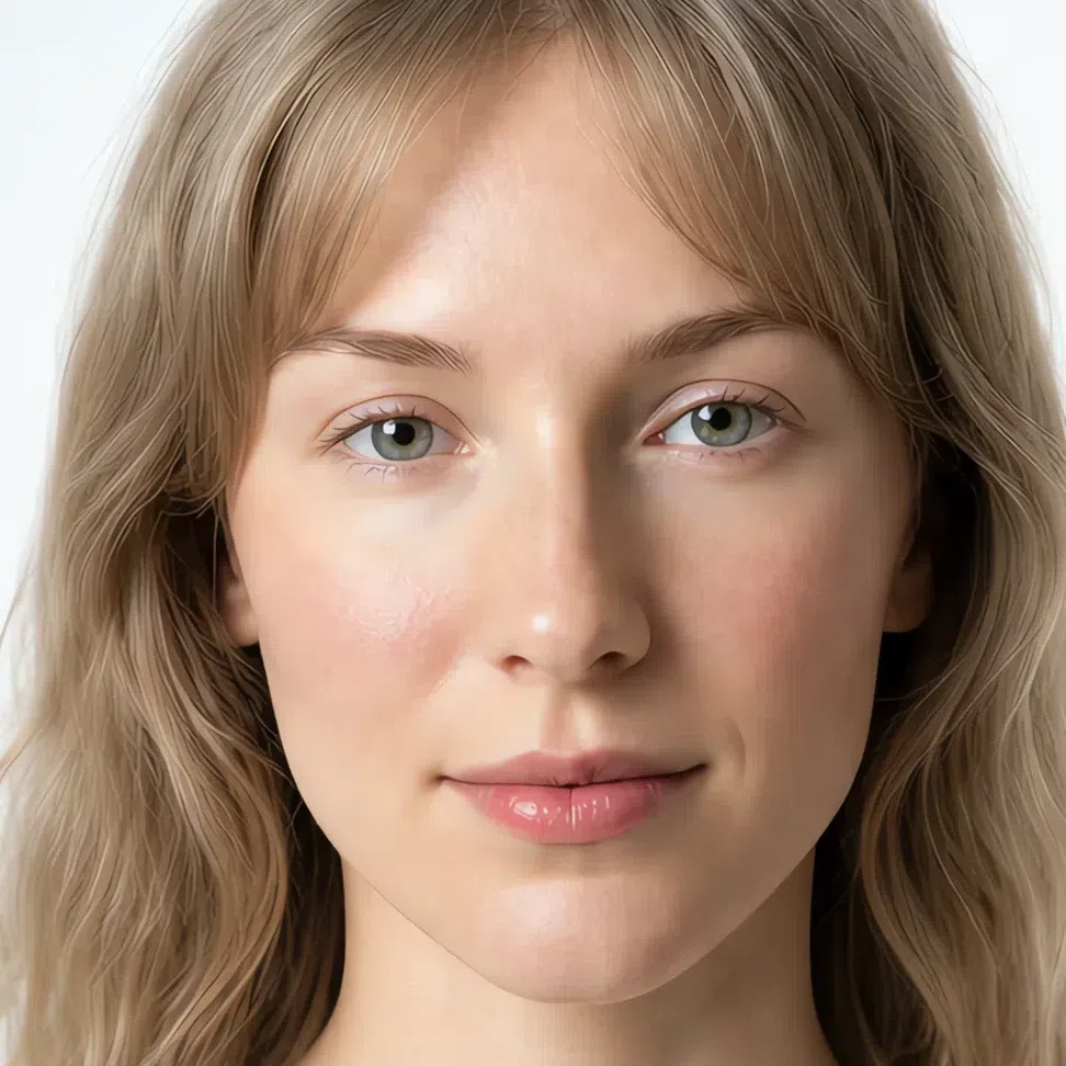 Five minutes Soft Summer makeup on a fair complexion