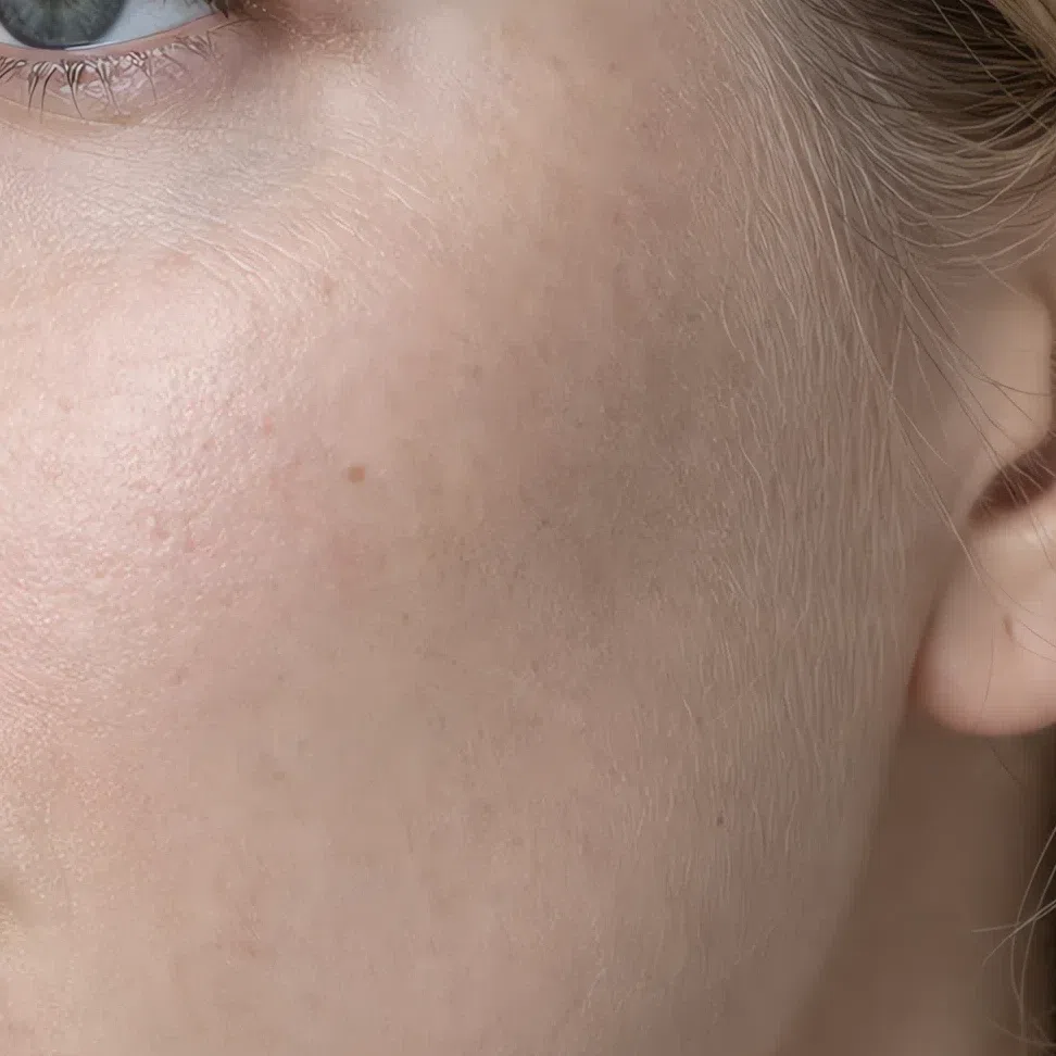 Neutral-cool skin undertone on fair skin, Soft Summer