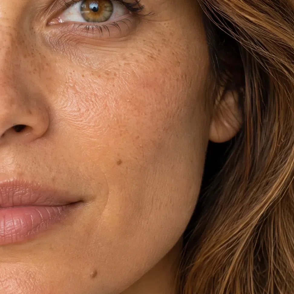 Warm Spring skin in the light olive part of its range, with more gold in it than green