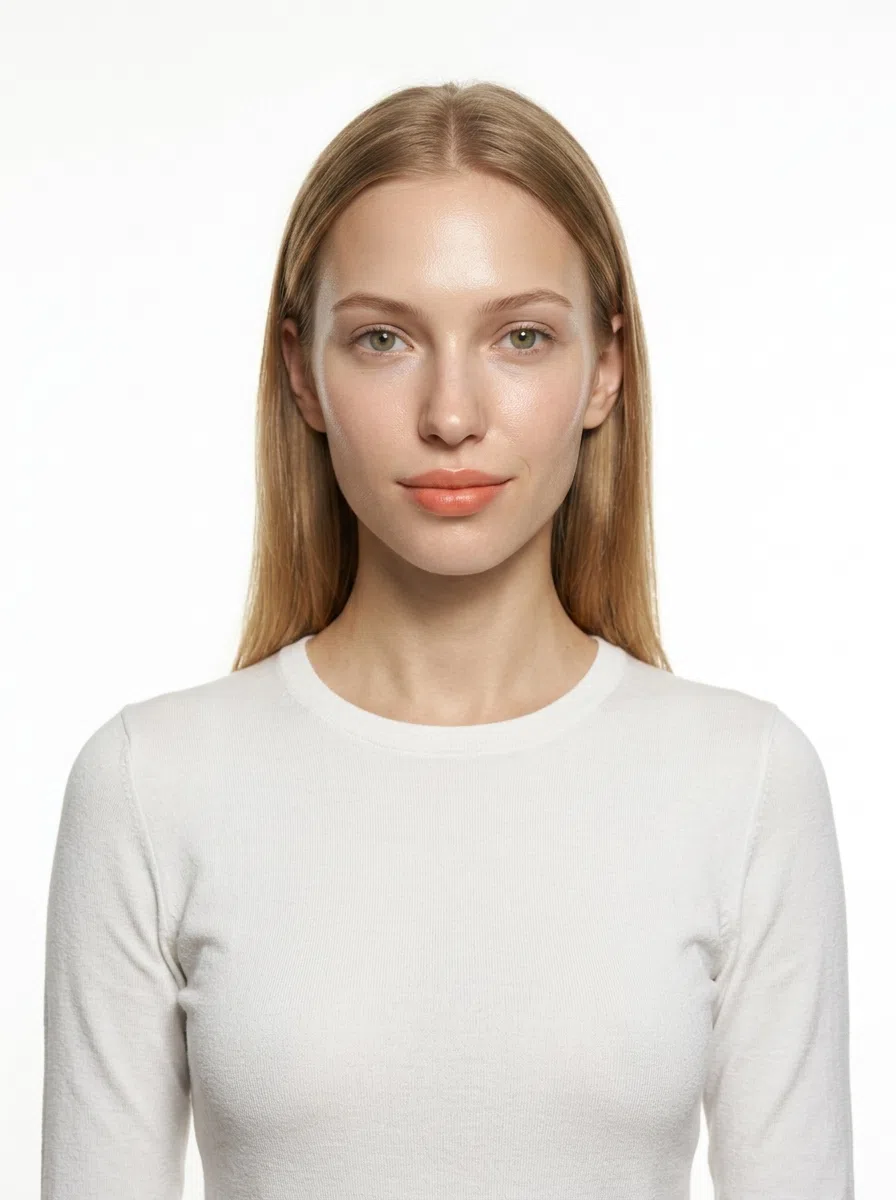 A Light Spring model in a plain top that takes on the shade you pick below