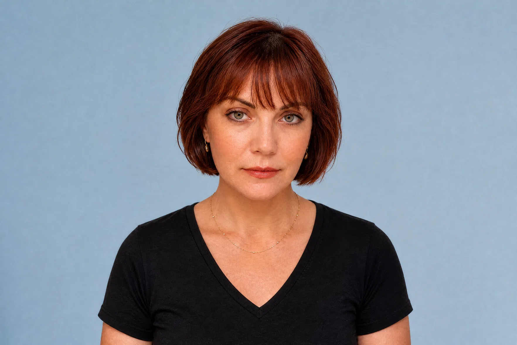 Portrait of a woman created from her personal looks analysis