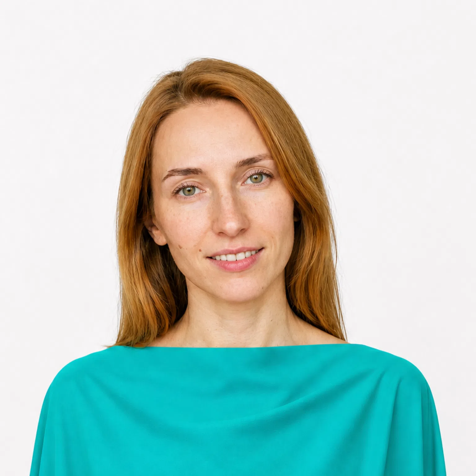Bright Spring color season - model in a matching drape